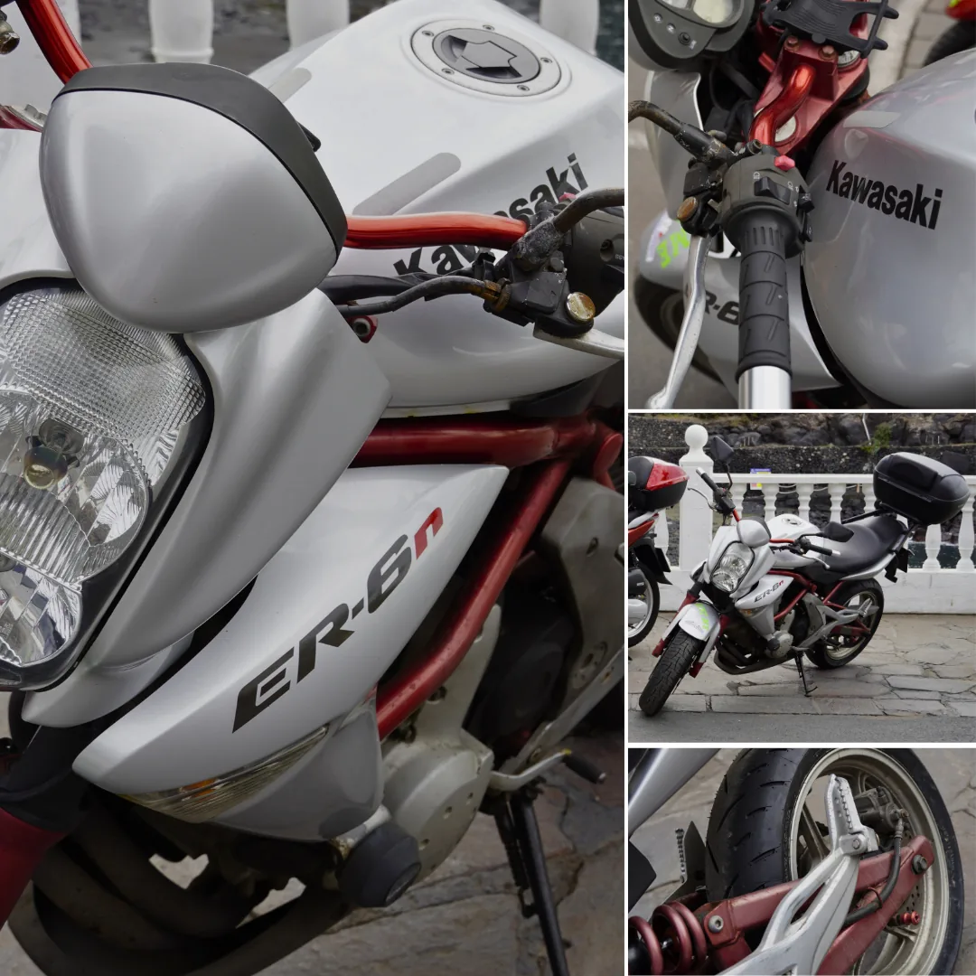 Product sheet for one of the fleet’s bikes, with an overview and detail shots