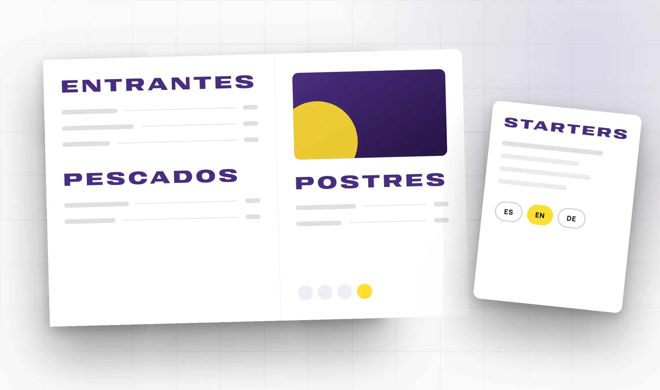 Diseño de cartas para restaurantes